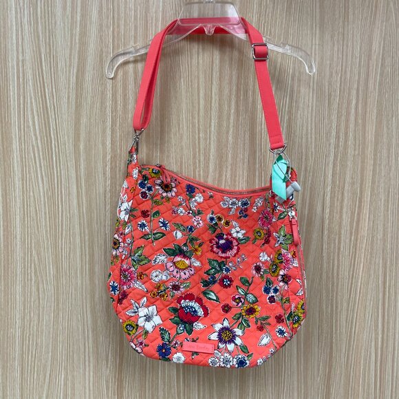 NWT Vera Bradley Pink Print Carson Hobo Bag - Picture 4 of 9